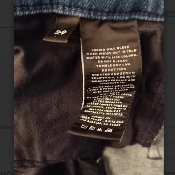 J Brand Bonny Mid Rise Mini Jean Skirt In Galaxy Wash Frayed Hem - Picture 4 of 4